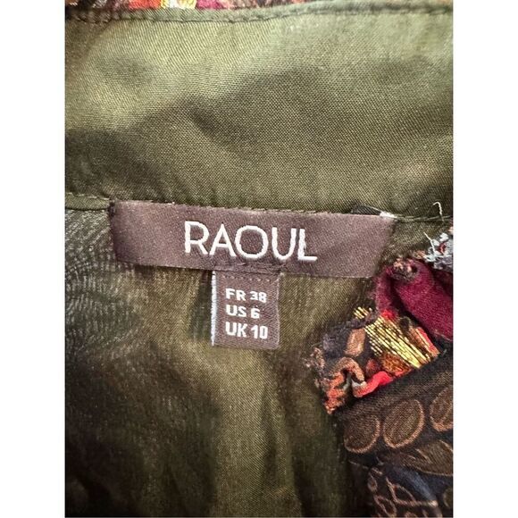 Raoul Paisley Button Down Blouse Size US 6 - Picture 2 of 9